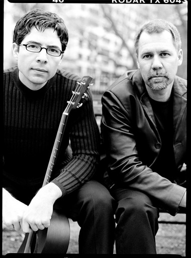 AJ Swearingen’s (left) and Jonathan Beedle’s voices combine to bring the music of Simon & Garfunkel to the stage in Drendel Ballroom on Monday, July 12. (Photo provided)