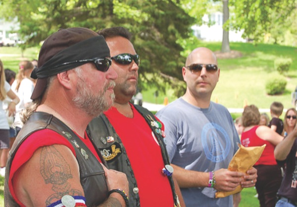 Bill Humphrey said the best point of the bike run is hearing the children sing and seeing where the money goes. (Photo by Chris LaPelusa/Sun Day)