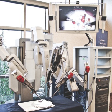 The daVinci Surgical System allows surgerons to make small dime-sized incisions rather than one large incision. The robot-assisted technology was purchased by Centegra Health system with the help of a $500,000 grant. (Photo provided)