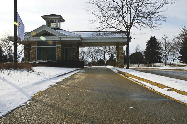 When it was built, the Sun City gatehouse located at Route 47 and Del Webb Blvd. was the prime center of activity and information for prospective residents. It has sat vacant for approximately 11 years. (Photo by Chris LaPelusa/Sun Day)