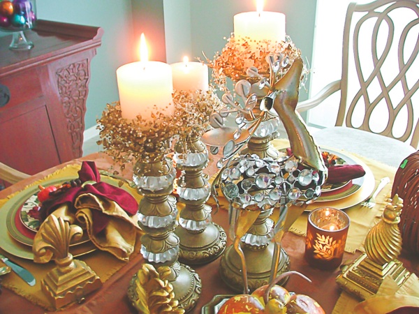 Linda Cogdill, N. 10A is an interior designer with a knack for table decoration. She uses her talents to put together elegant tablescapes like the one seen here. (Photo provided)