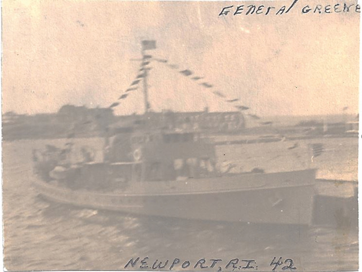 TOP PHOTO: Warren Kaplan (back left) on USCGC Frederick Lee. ABOVE: General Greene - Newport, R.I. 1942. (Photos provided)