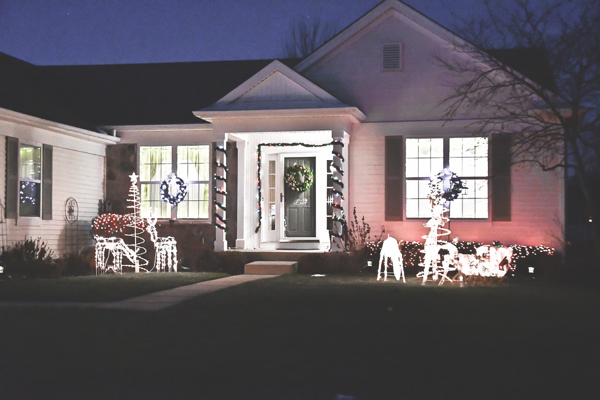 From the front yard to the basement, every room in the Metoyer’s home displays Christmas decorations.