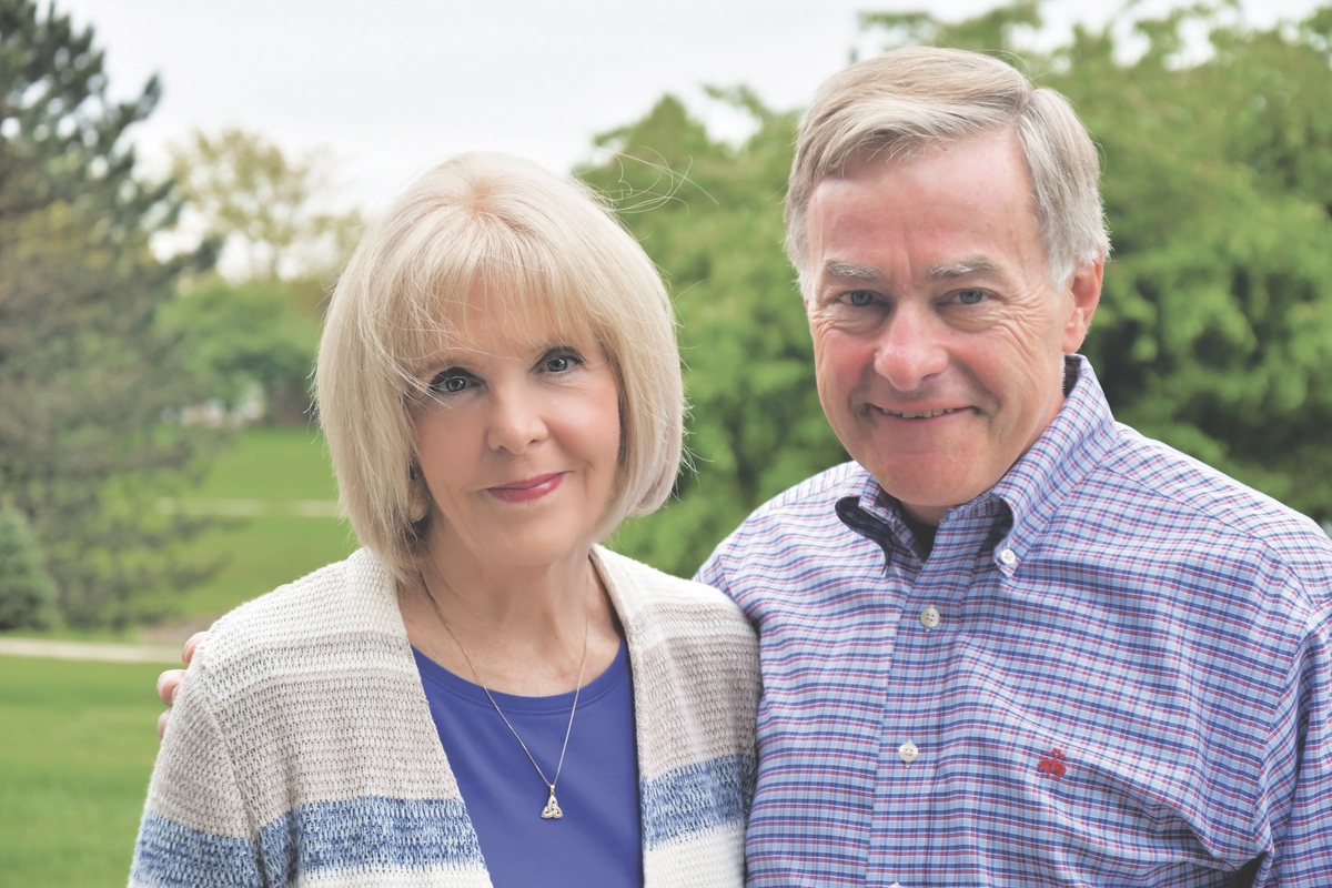 Robert Higgins with his wife Jo, whom he calls his biggest supporter.