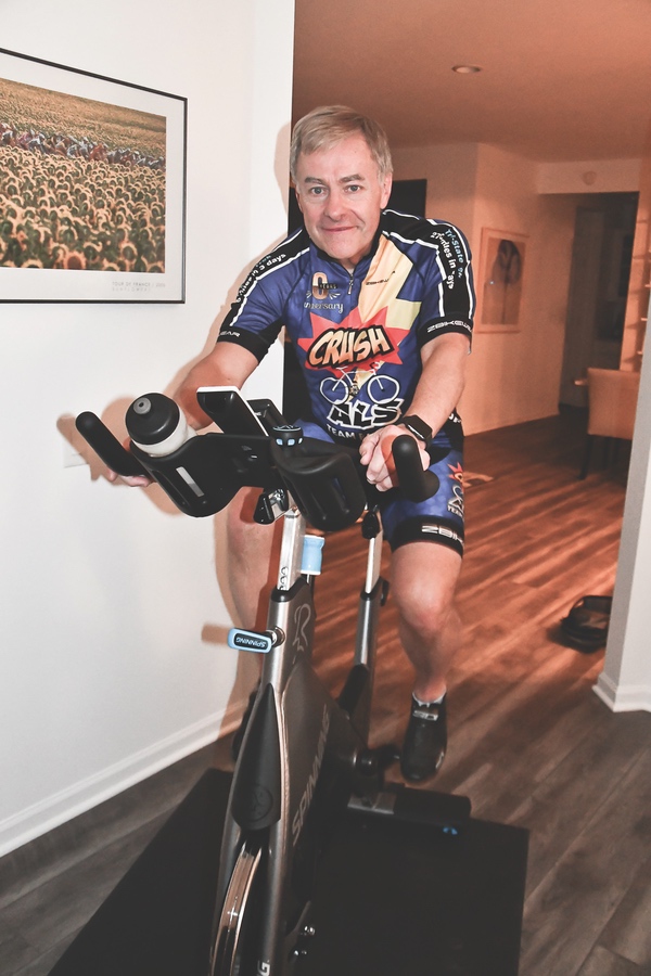 For the past five years, Sun City resident Robert Higgins rides the Tri-State Trek, a 270-mile bike ride from Boston to New York, to raise awareness for ALS. (Photos by Christine Such/Sun Day)