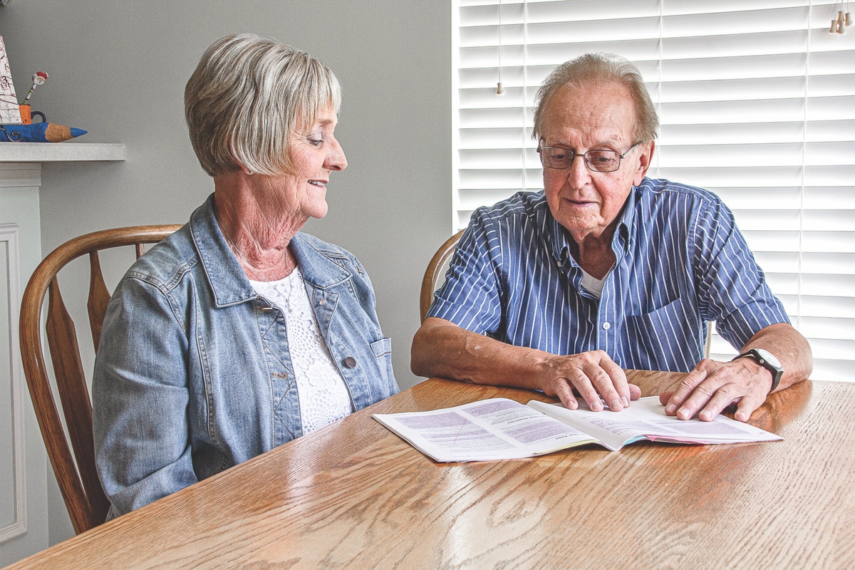 For 14 years, the Dick and Cathie Livengood have been D158 substitute teachers. Both were motivated by different reasnos but their passion is the same: helping students. (Photo by Tony Pratt/Sun Day)