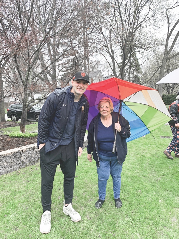 Marcia Kmet and grandson Cole Kmet. (Photo provided)