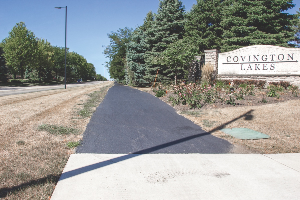 The multi-use path along Reed Rd. was developed and engineered as part of IDOT’s Illinois Transportation Enhancement Program (ITEP). (Photos by Tony Pratt/Sun Day)