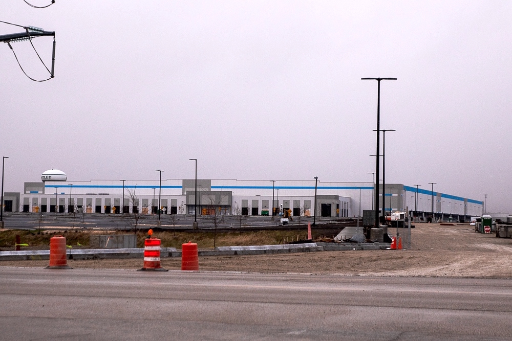 Johnson said between the 630k sqft and 1.3 mil sqft receiving and fulfillment (respectively) buildings, Amazon is invensting $100 million into the village. (Photo by Brandon McBryde/My Huntley News)