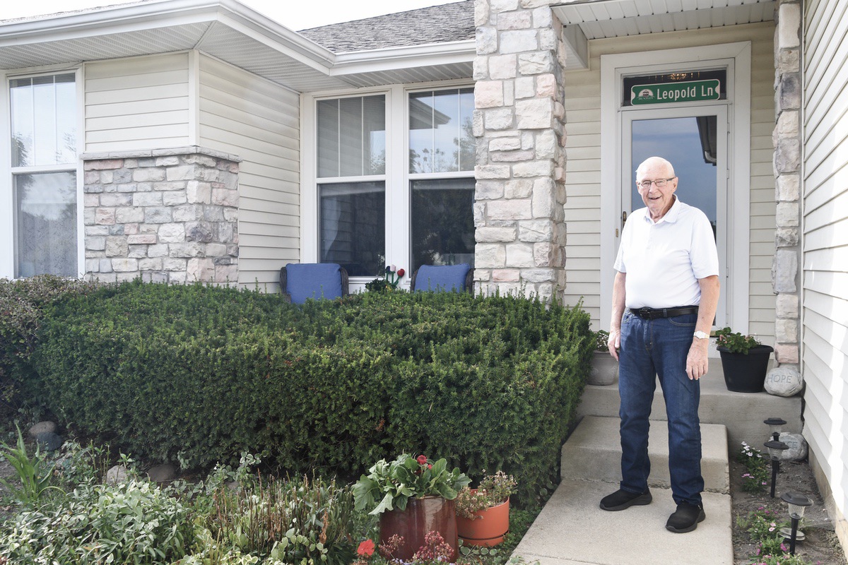 Former Village Trustee Harry Leopold was asked to fill the vacant board seat left by Mary Holzkopf’s departure.