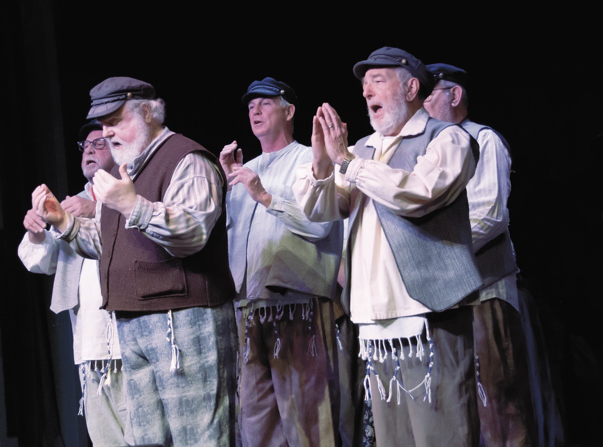 Sun City Theatre Club members dress rehearse a number from their upcoming musical, Fiddler on the Roof. (Photo by Tony Pratt/My Sun Day News)