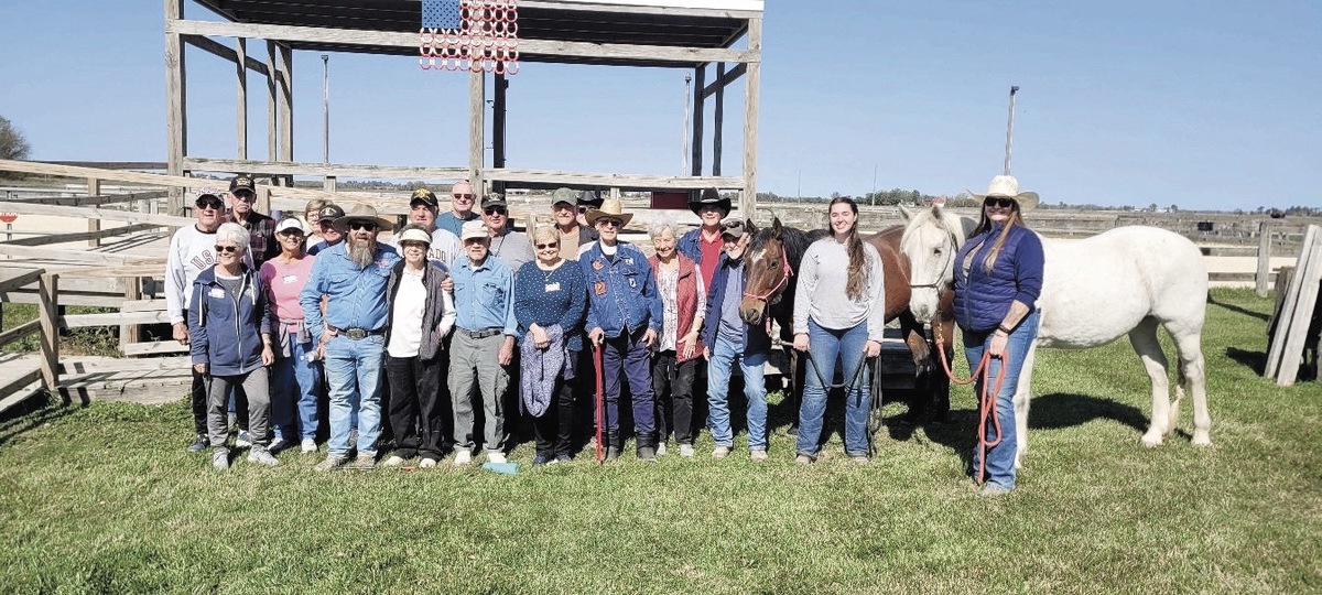 Sun City Veterans visit BraveHearts facility, where they participate in equine-assisted therapy services.