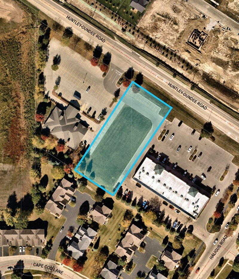 Aerial view of where the new pet crematory will be located at upon completion of its construction. (Image provided)