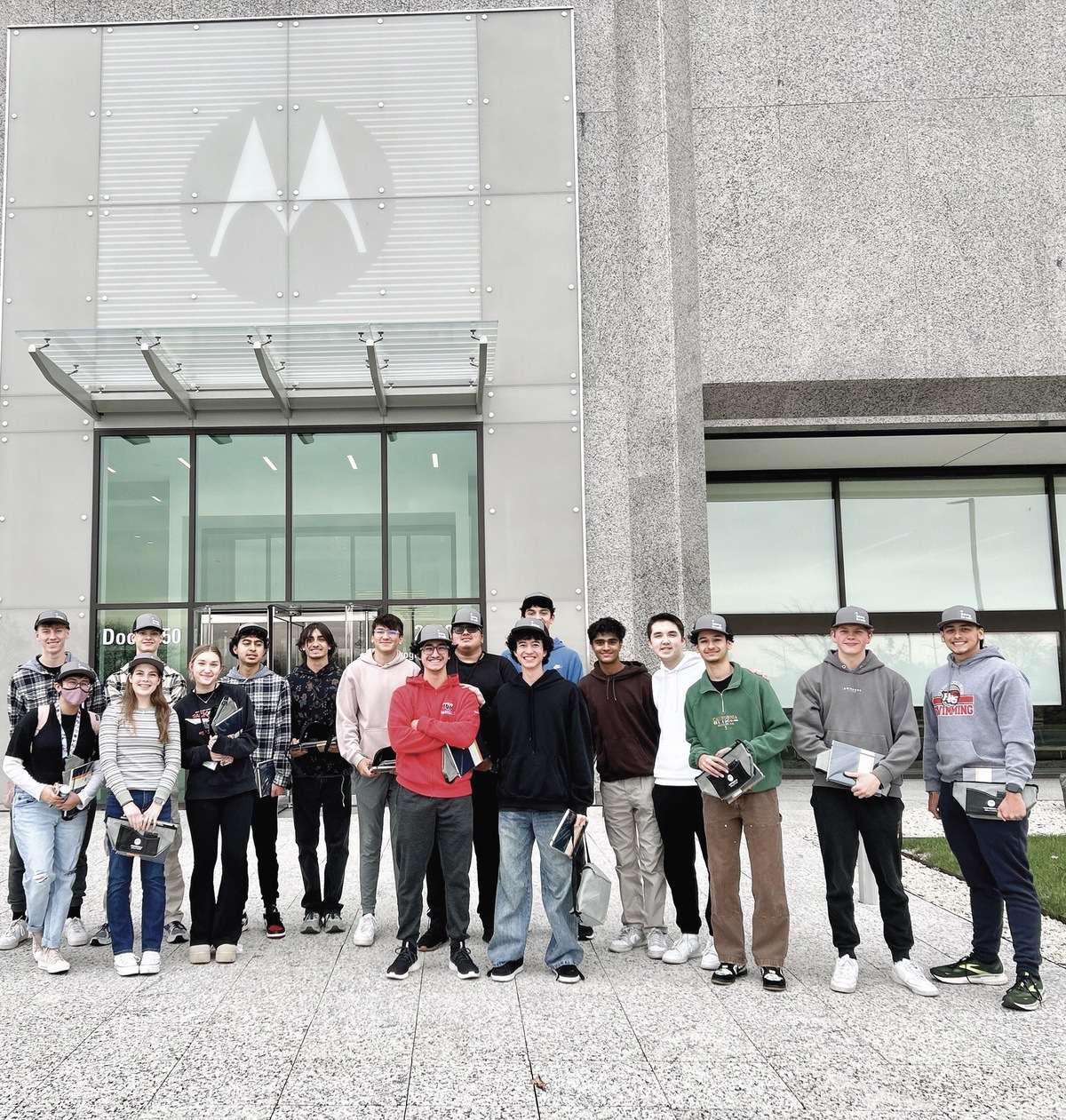 Huntley High School students enjoy a workplace opportunity at Motorola. (Photo provided)